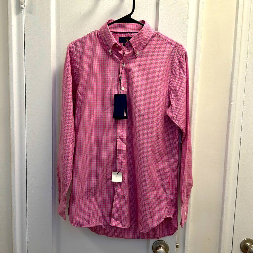 Men’s Ralph Lauren Button Down Shirt - Small - Pink
